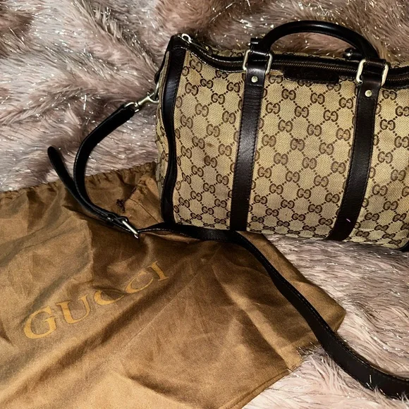 Authentic Vintage Gucci Boston bag I believe from the 90’s - Picture 1 of 16